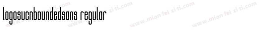 logosucnboundedsans regular字体转换